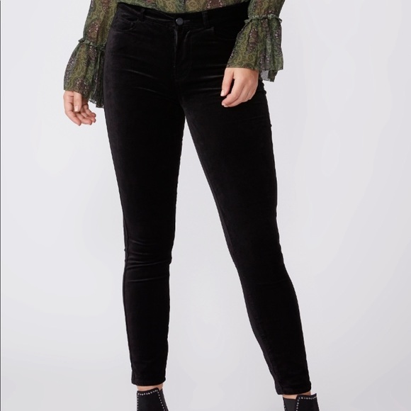 Paige Hoxton Ankle - Black Overdye Velvet size 28, skinny - Picture 5 of 16